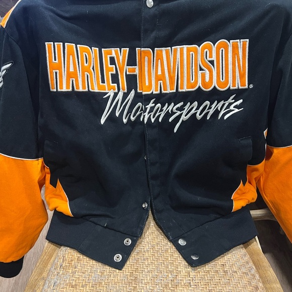 Harley-Davidson Other - Vintage Harley-Davidson motorsports NASCAR size Large Jacket
